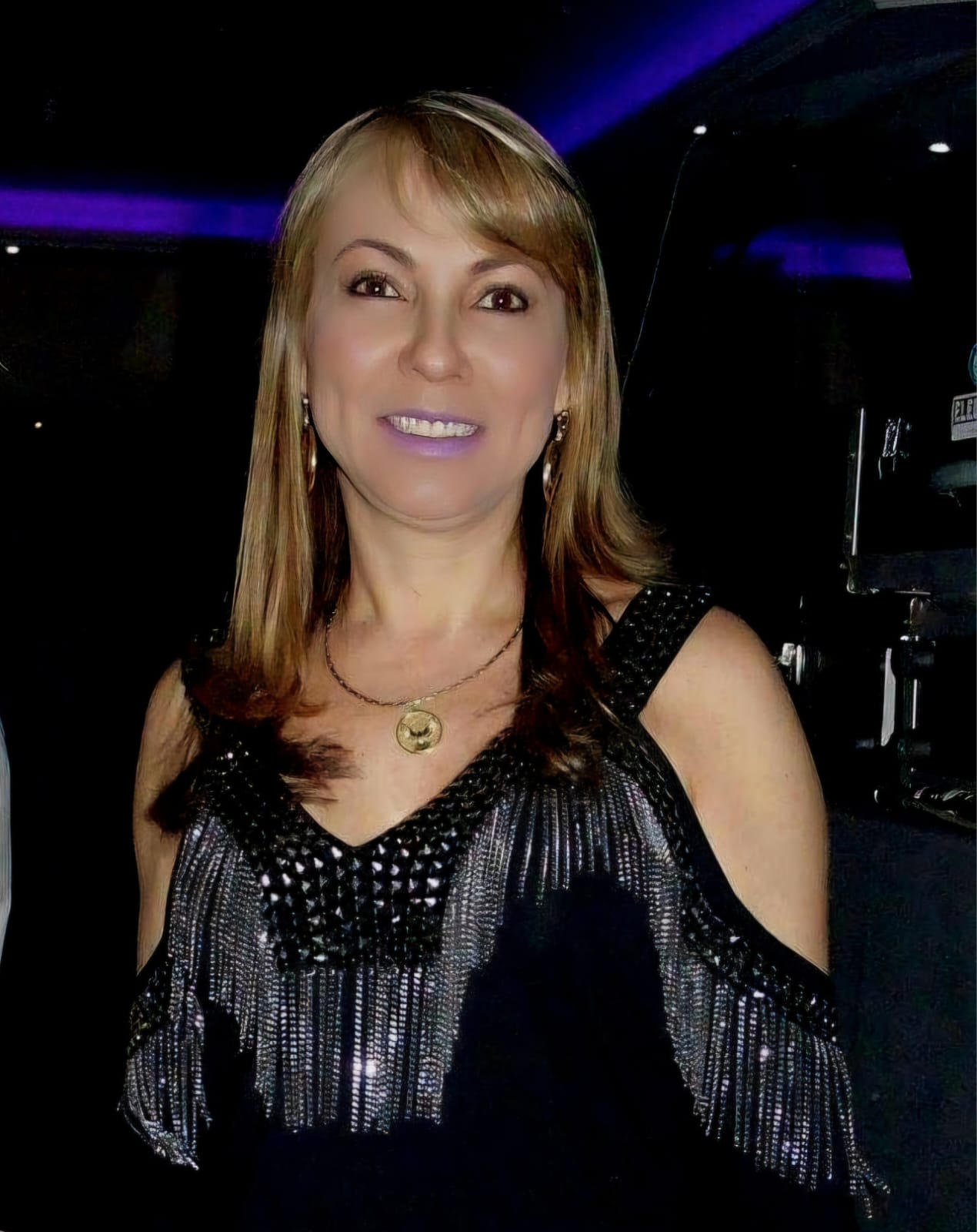 Márcia Beatris Cappelletti na Libertá Danceteria