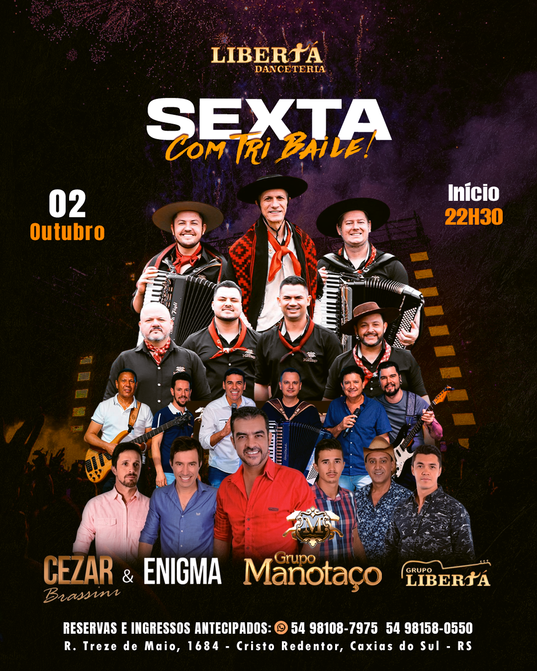 Sexta com Tri Baile na Libertá — 2 de outubro
