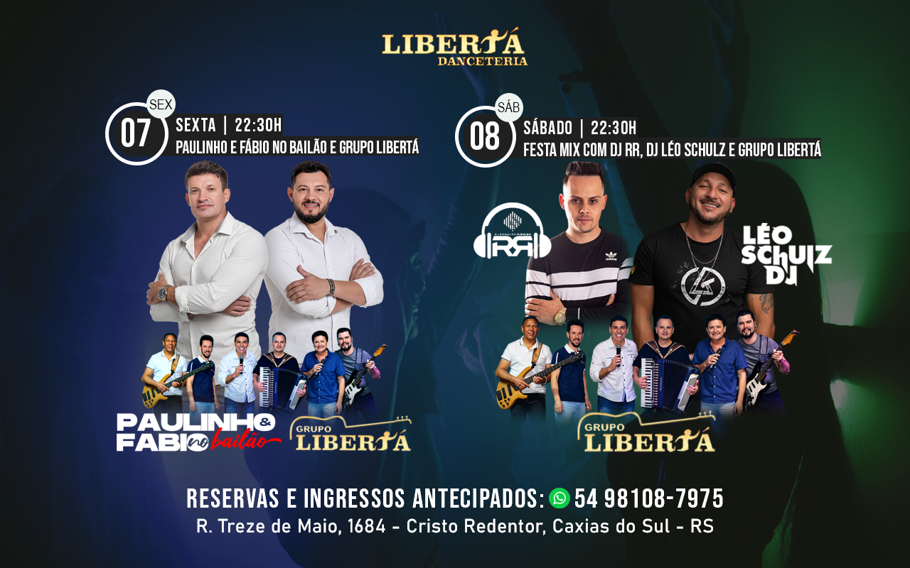 Programação 07 e 08 de agosto